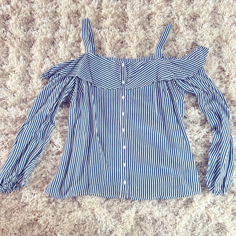 Bebe Cold Shoulder Top